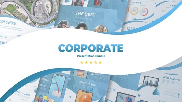 简洁图形商务公司企业宣传包装AE模板