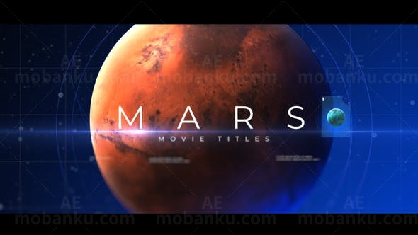 科技感火星文字宣传片头AE模板