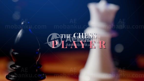 国际象棋游戏宣传片头AE模板
