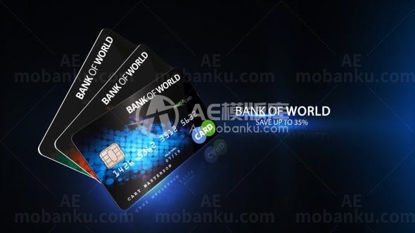 银行卡产品促销AE模板