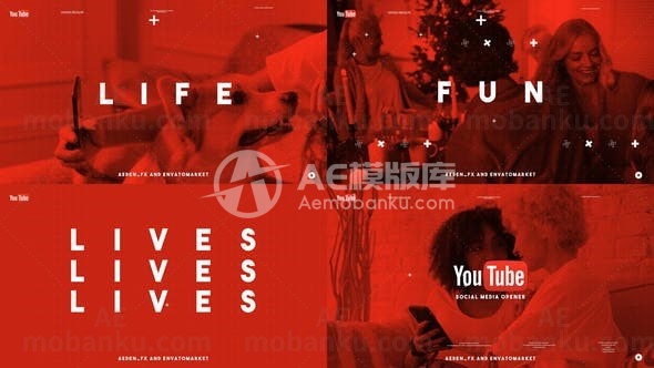 创意社交媒体视频AE模板