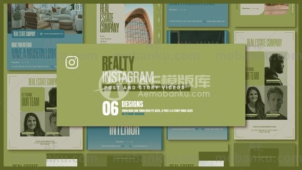 27089房地产和酒店Instagram促销AE模板Realty and Hotel Instagram Promo