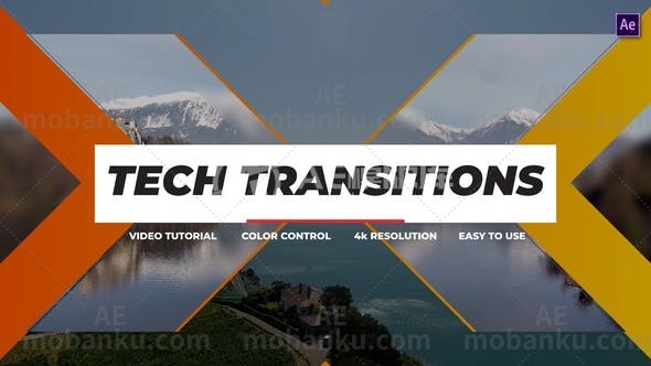 27375科技风转场过渡动画AE模板Tech Transitions After Effects