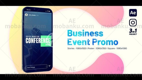 27494Instagram活动促销AE模版Instagram Event Promo