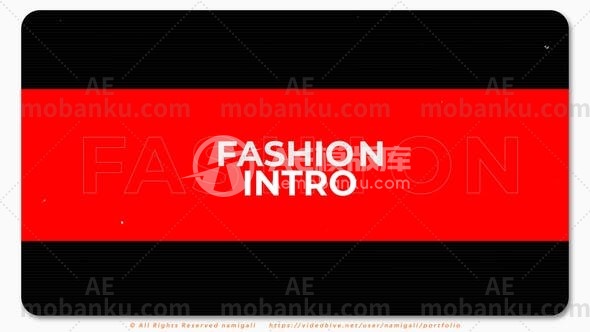 27941时尚视频包装AE模版Fashion Youtube Intro