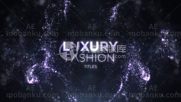 28116奢华时尚文字标题动画AE模版Luxury Fashion Titles