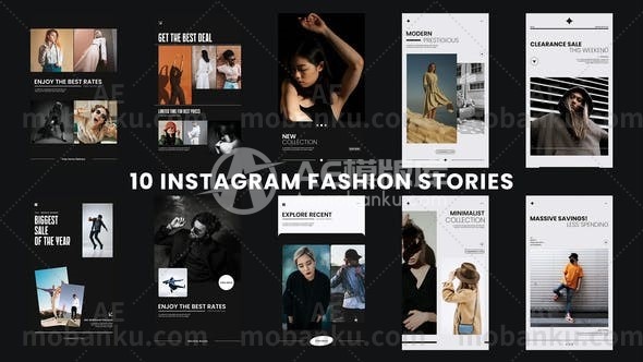 28457Instagram时尚故事AE模版Instagram Fashion Stories